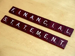 Financial statement stock image Lending Memo credit